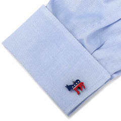 Stainless Steel Democratic Donkey Cufflinks