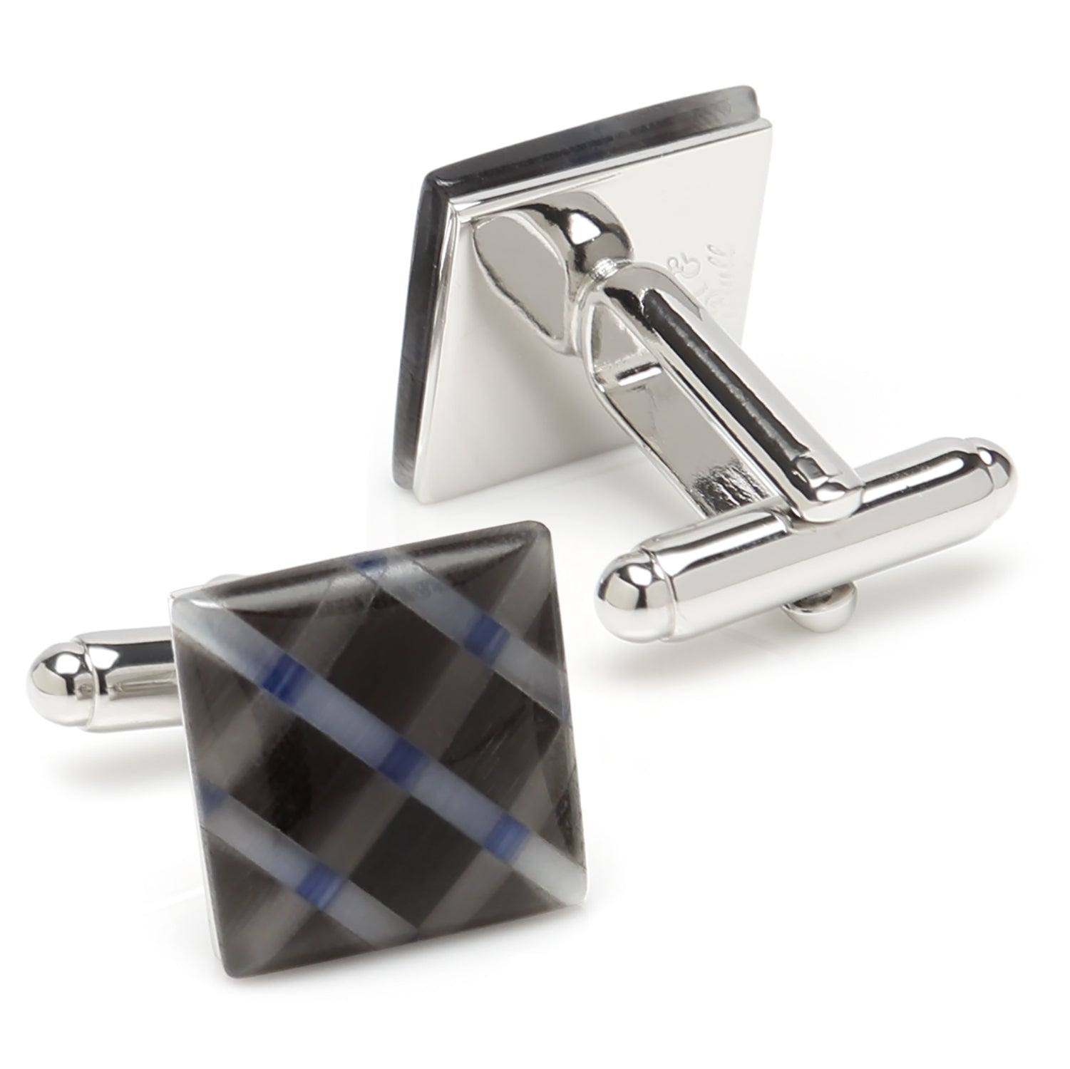  Cufflinks Diamond Gray Cufflinks - Default Title - Bonton