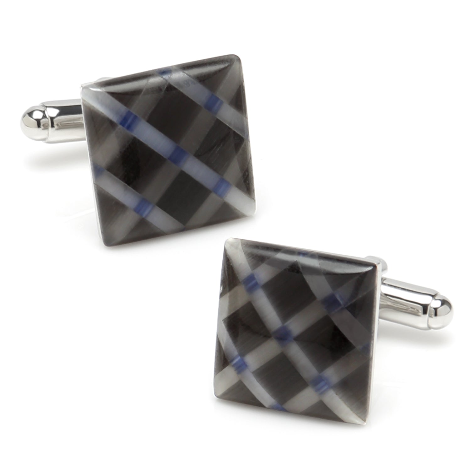  Cufflinks Diamond Gray Cufflinks - Default Title - Bonton