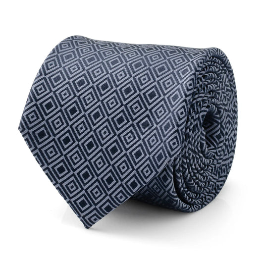 Navy Patterned Men's Tie