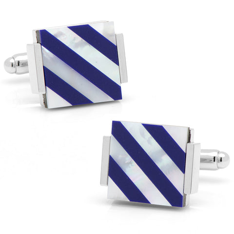 Mother of Pearl Floating and Diamond 5-Stud Set