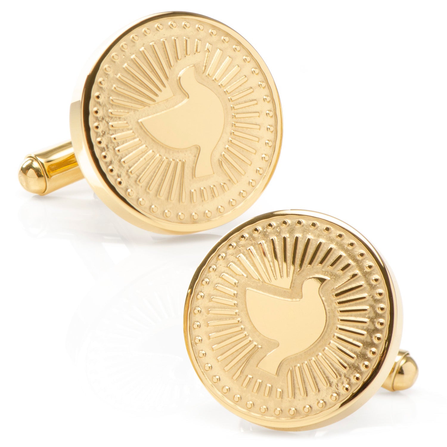  Cufflinks Gold Dove Radial Cufflinks - Default Title - Bonton