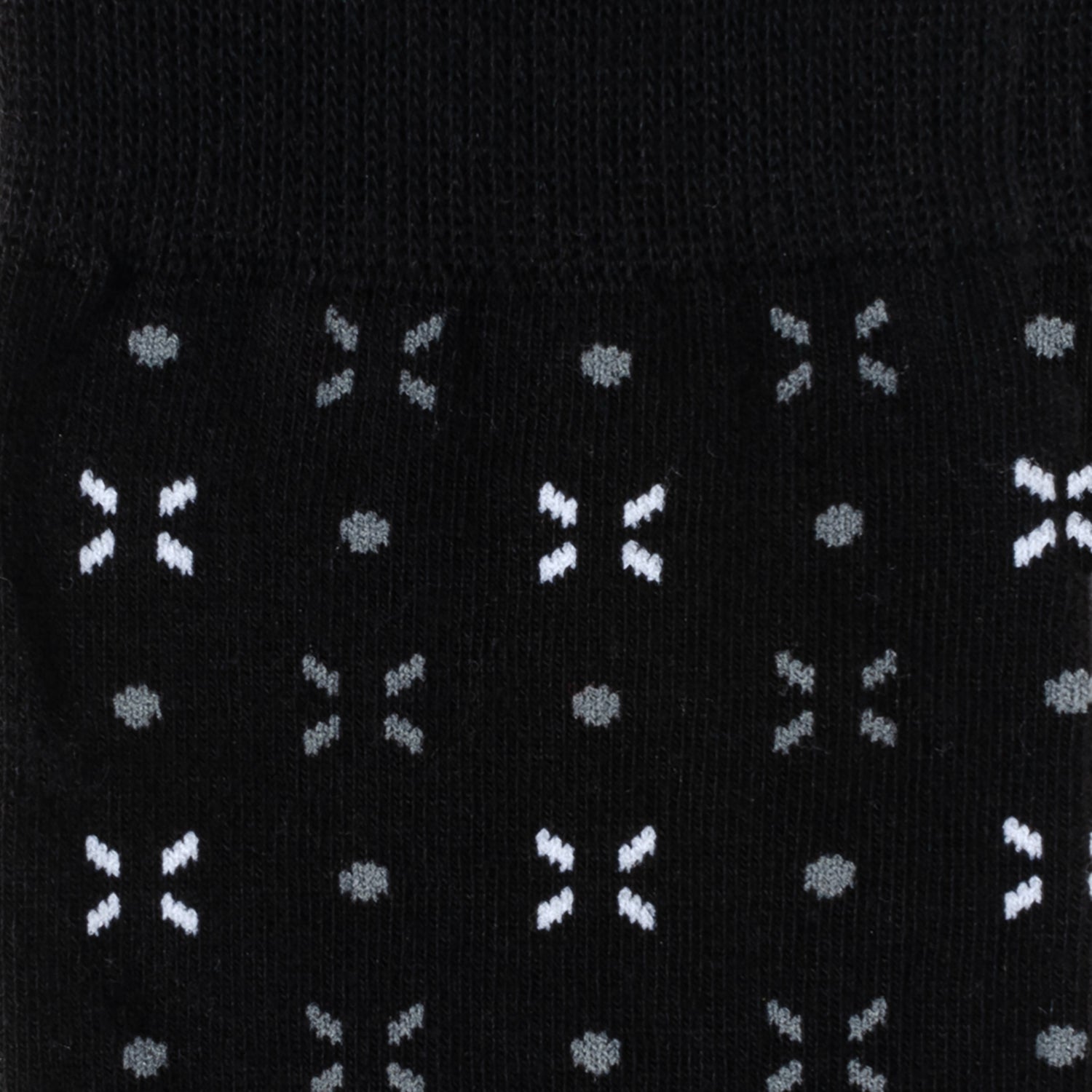  Cufflinks Dot Patterned Black Men's Socks - Default Title - Bonton