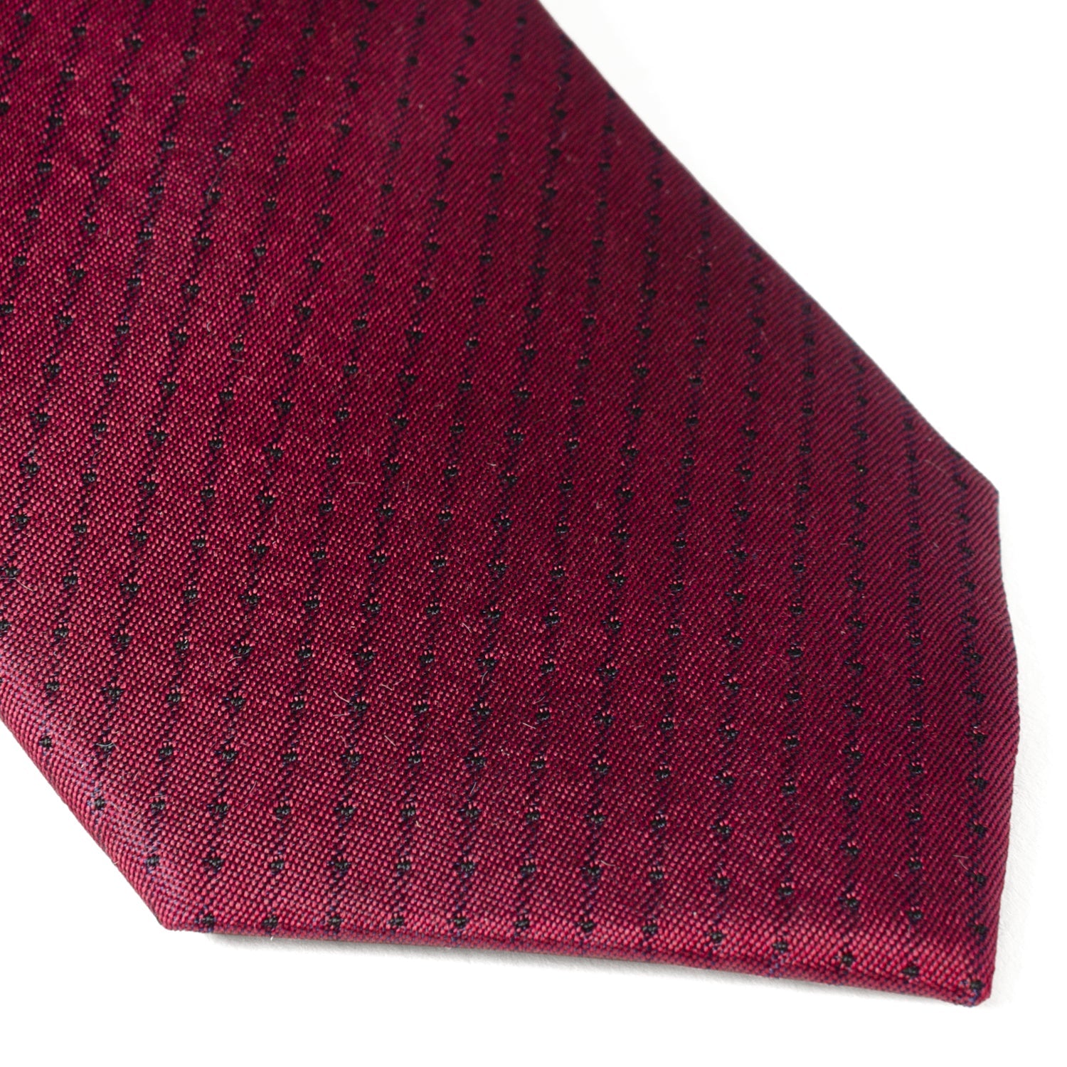  Cufflinks Red Pin Dot Men's Tie - Default Title - Bonton