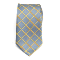 The Edward Tie (Gold Check Men's Tie)