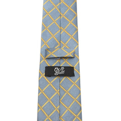 The Edward Tie (Gold Check Men's Tie)