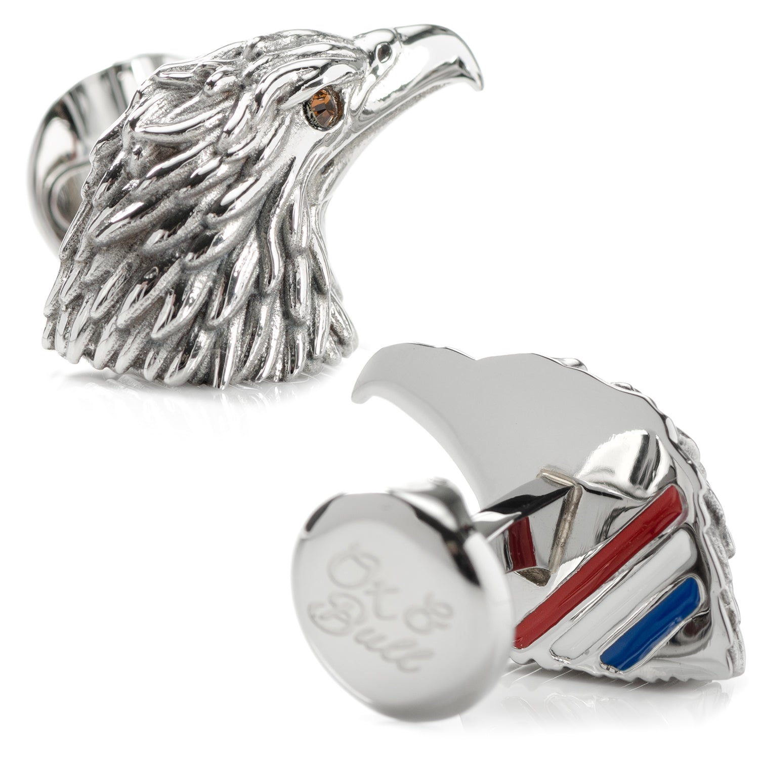  Cufflinks Stainless Steel Eagle Head Cufflinks - Default Title - Bonton