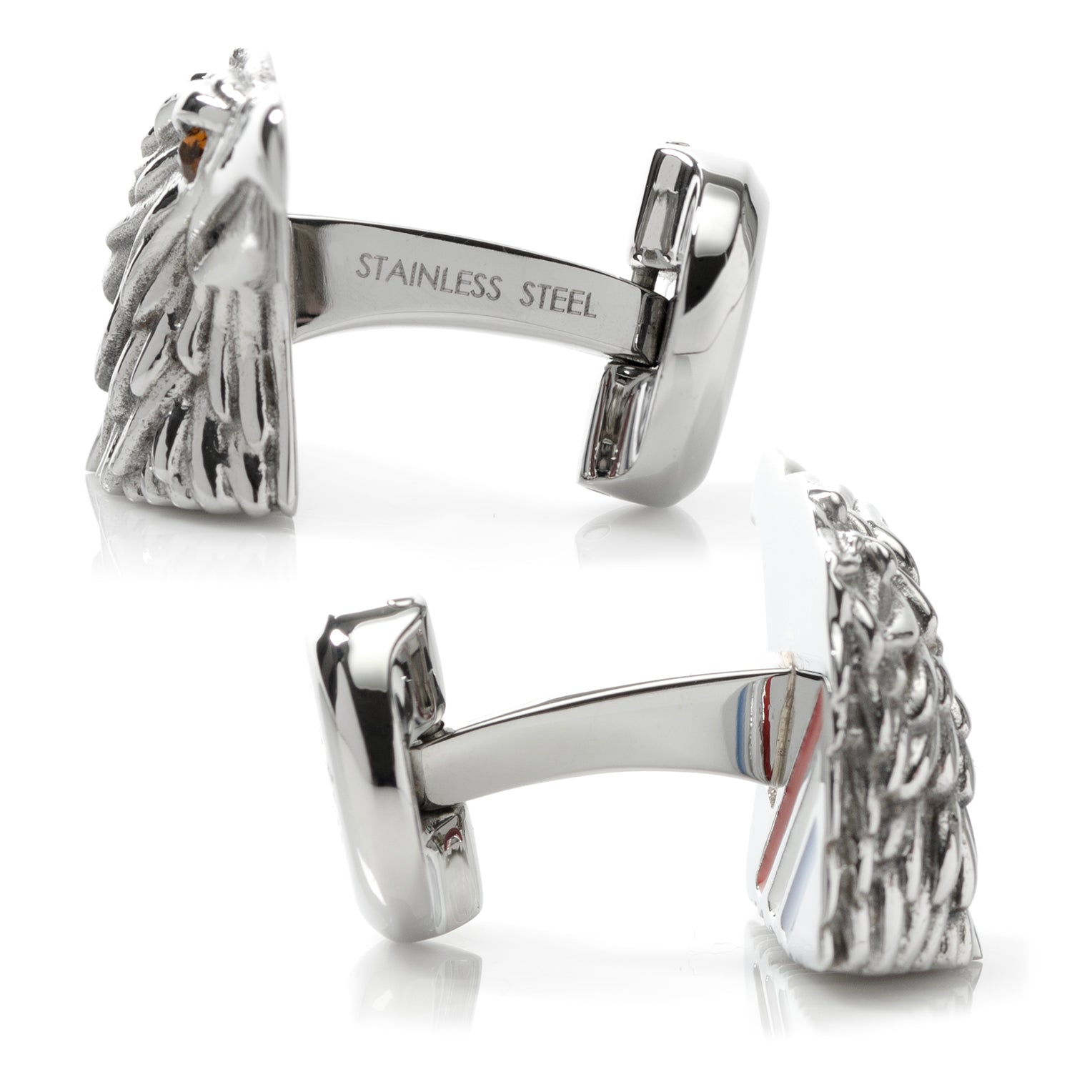  Cufflinks Stainless Steel Eagle Head Cufflinks - Default Title - Bonton