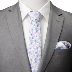 Watercolor Lavender Tie and Pocket Square Gift Set