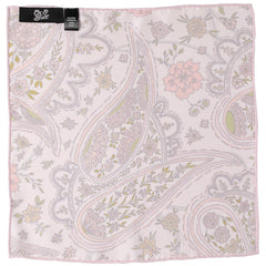 Floral Blush Paisley Pocket Square