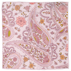 Floral Blush Paisley Pocket Square