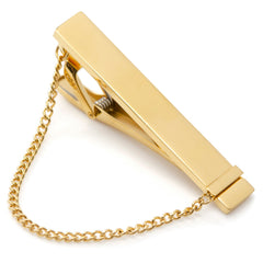 Stainless Steel Gold Chain Tie Clip