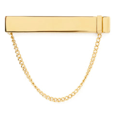 Stainless Steel Gold Chain Tie Clip