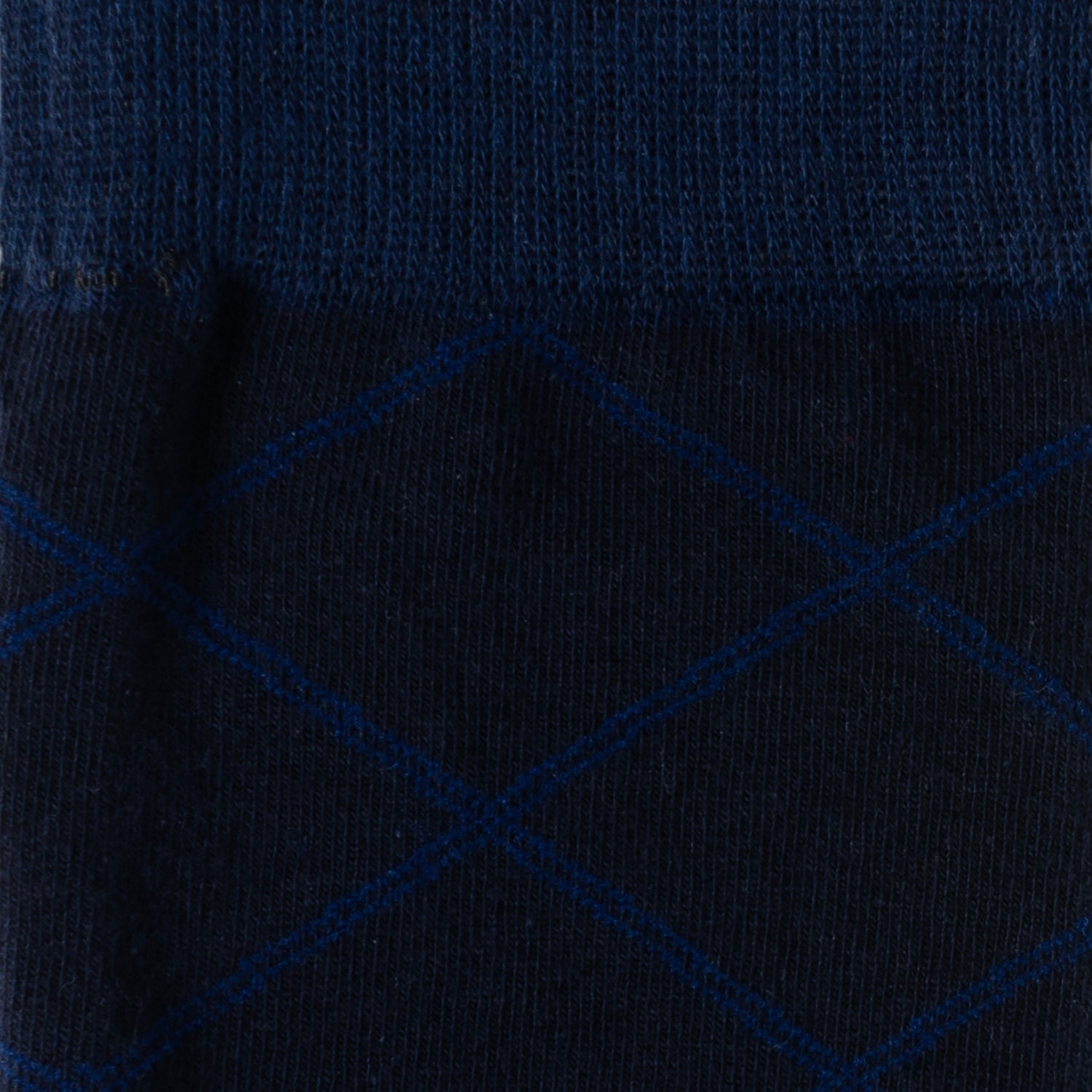  Cufflinks Grid Navy Men's Socks - Default Title - Bonton