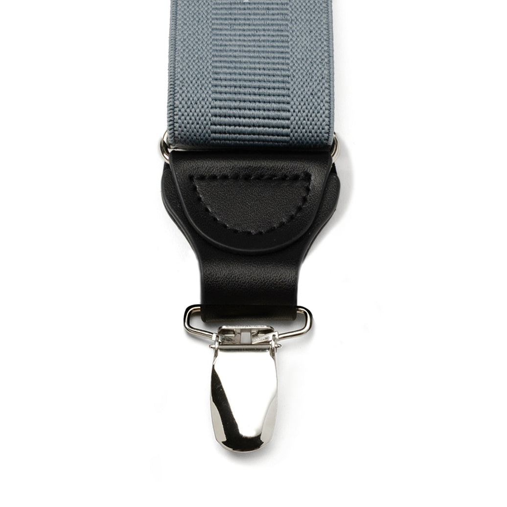  Cufflinks Gray Convertible Suspenders - Default Title - Bonton