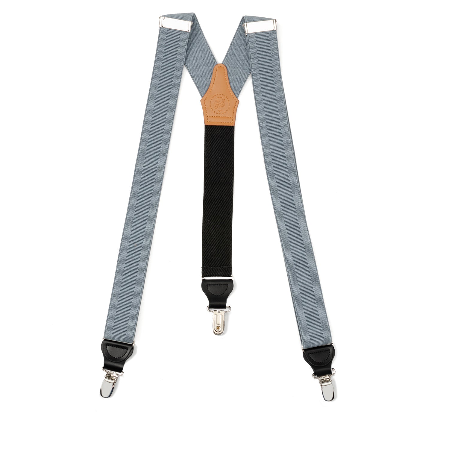  Cufflinks Gray Convertible Suspenders - Default Title - Bonton