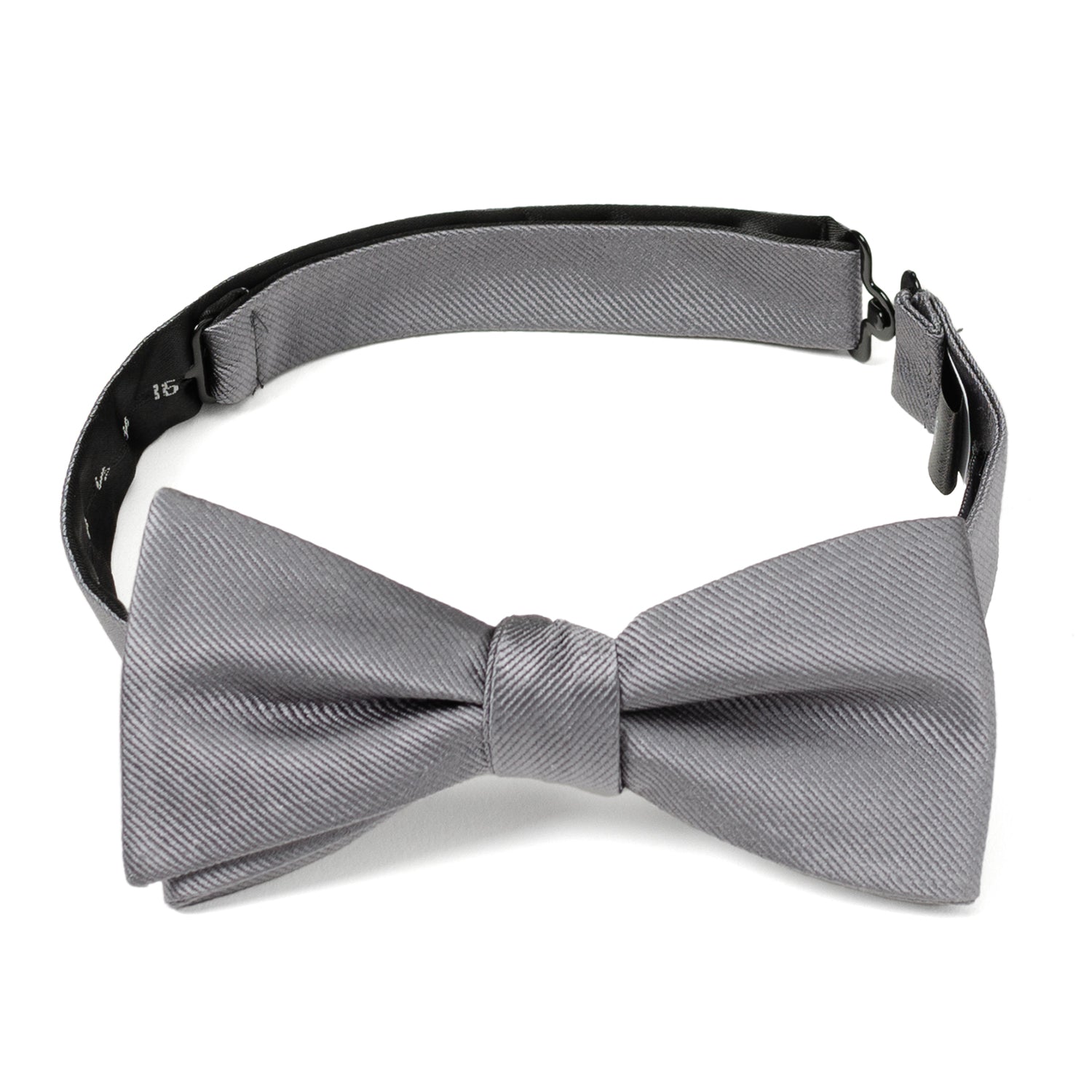  Cufflinks Gray Silk Bow Pre-Tie - Default Title - Bonton