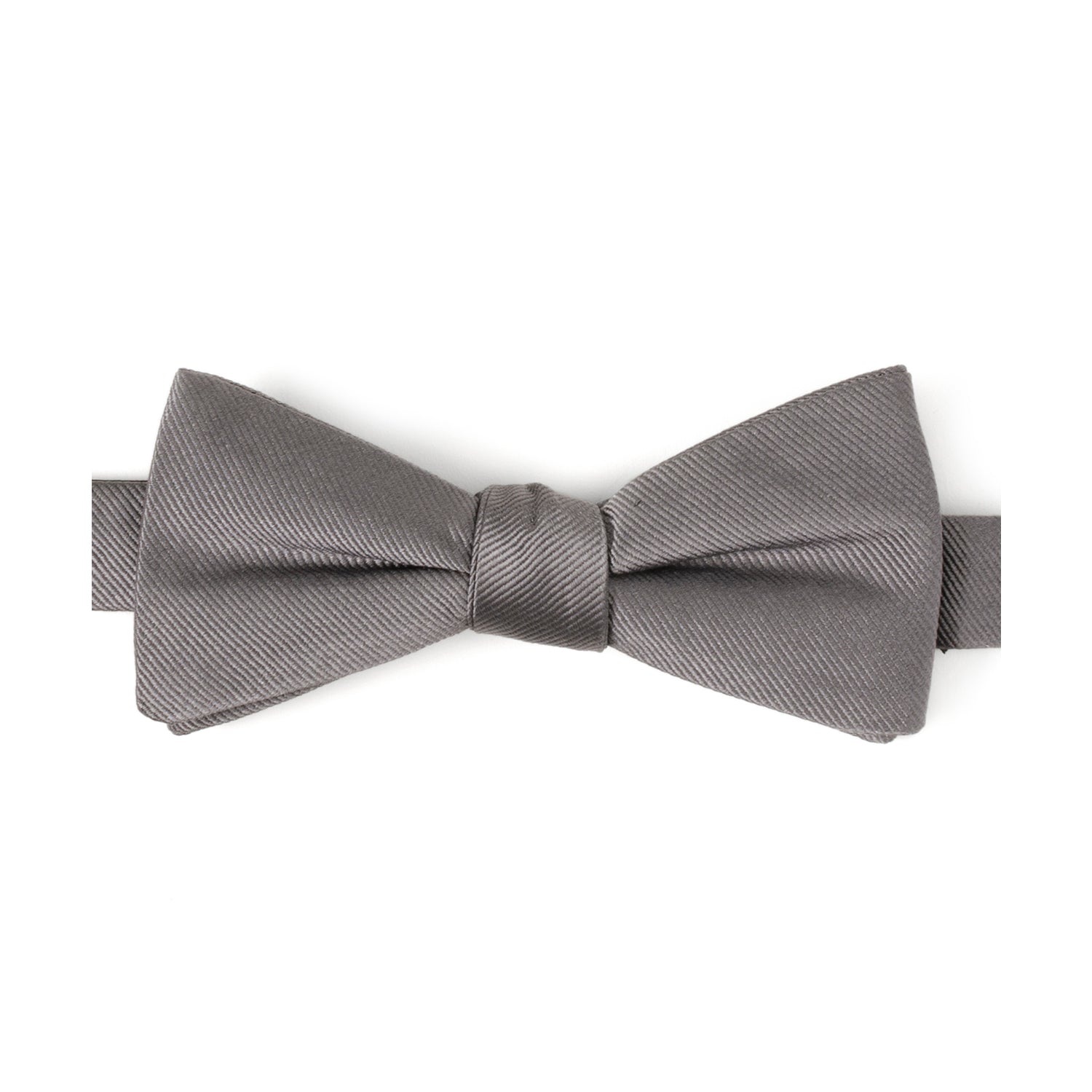  Cufflinks Gray Silk Bow Pre-Tie - Default Title - Bonton