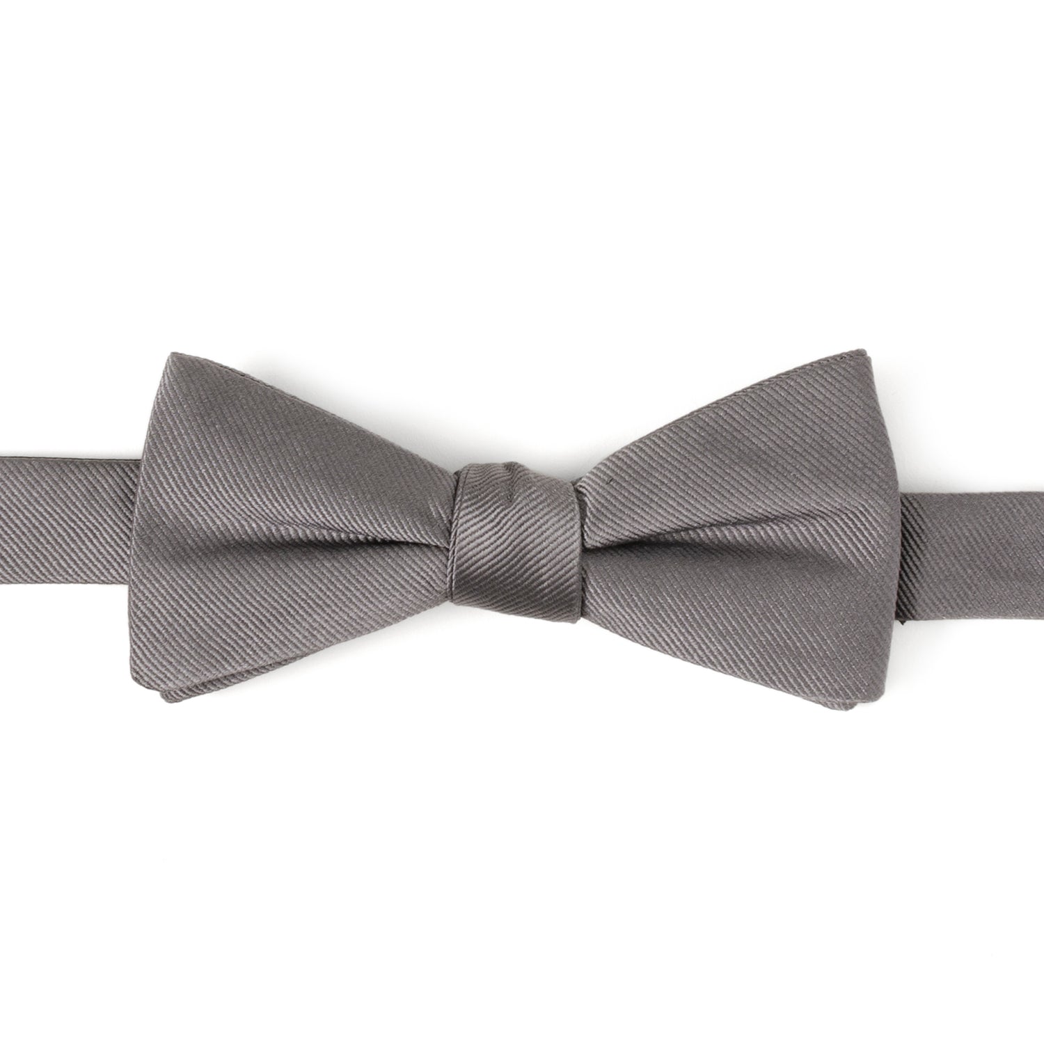  Cufflinks Gray Silk Bow Pre-Tie - Default Title - Bonton