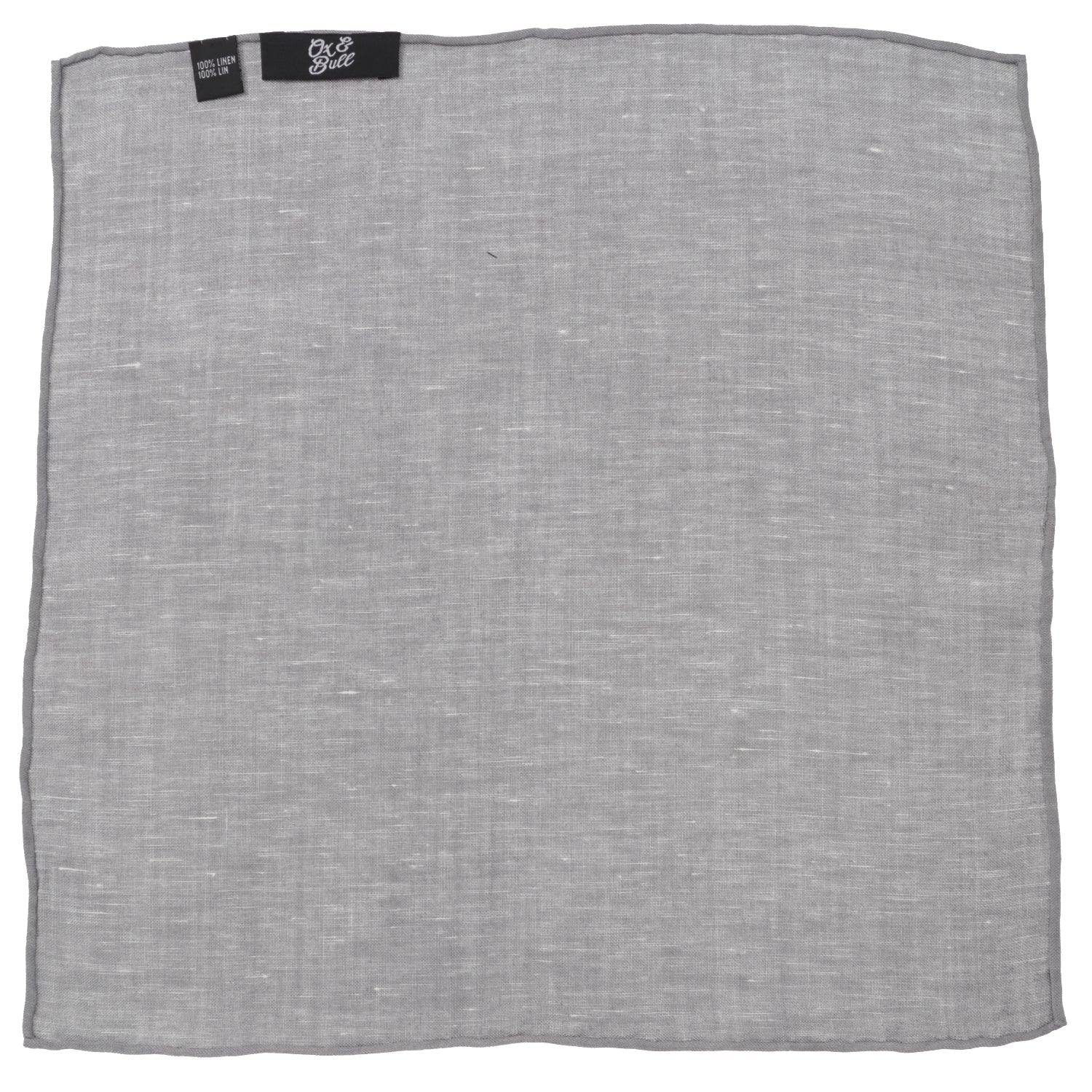  Cufflinks Gray Linen Pocket Square - Default Title - Bonton