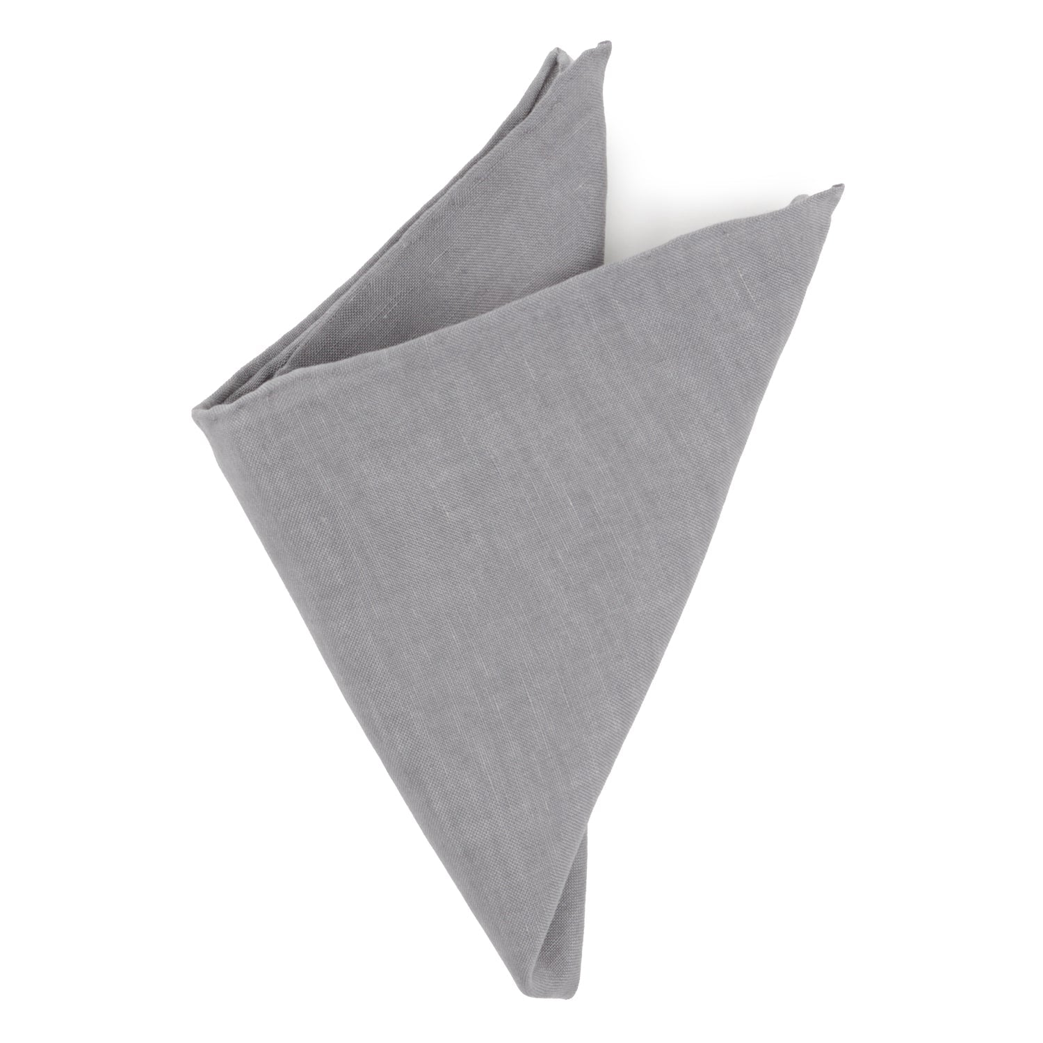  Cufflinks Gray Linen Pocket Square - Default Title - Bonton