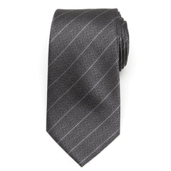 Woven Gray Stripe Men's Tie