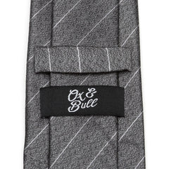 Woven Gray Stripe Men's Tie