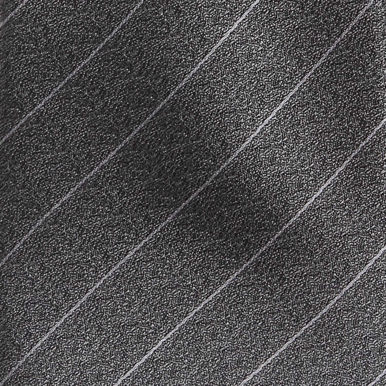  Cufflinks Woven Gray Stripe Men's Tie - Default Title - Bonton