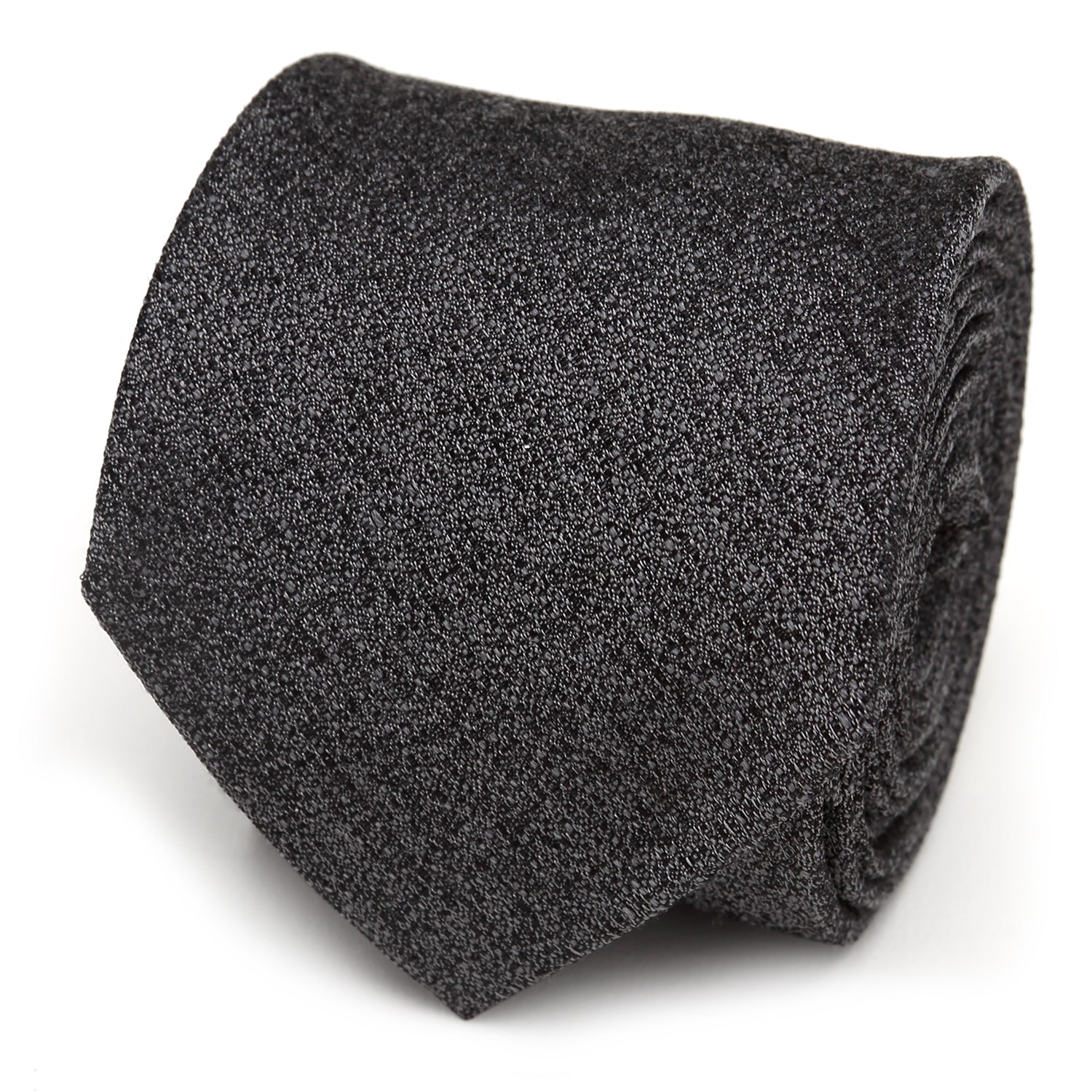  Cufflinks Heathered Gray Wool Men's Tie - Default Title - Bonton