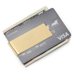 Stainless Steel Gold Engravable Money Clip