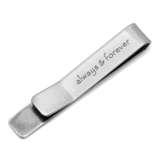 Always and Forever Hidden Message Tie Bar