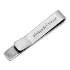 Always and Forever Hidden Message Tie Bar