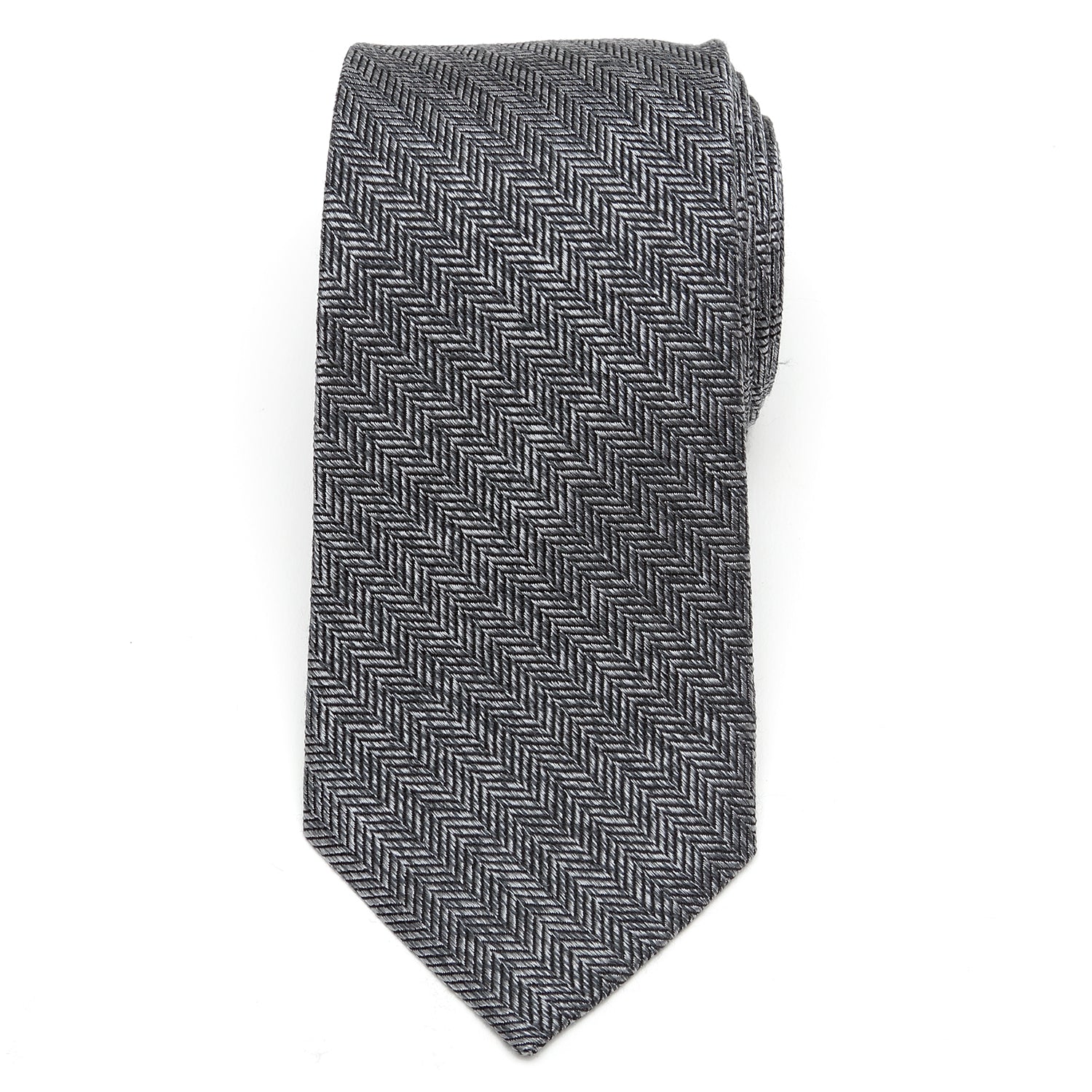  Cufflinks Herringbone Men's Tie - Default Title - Bonton