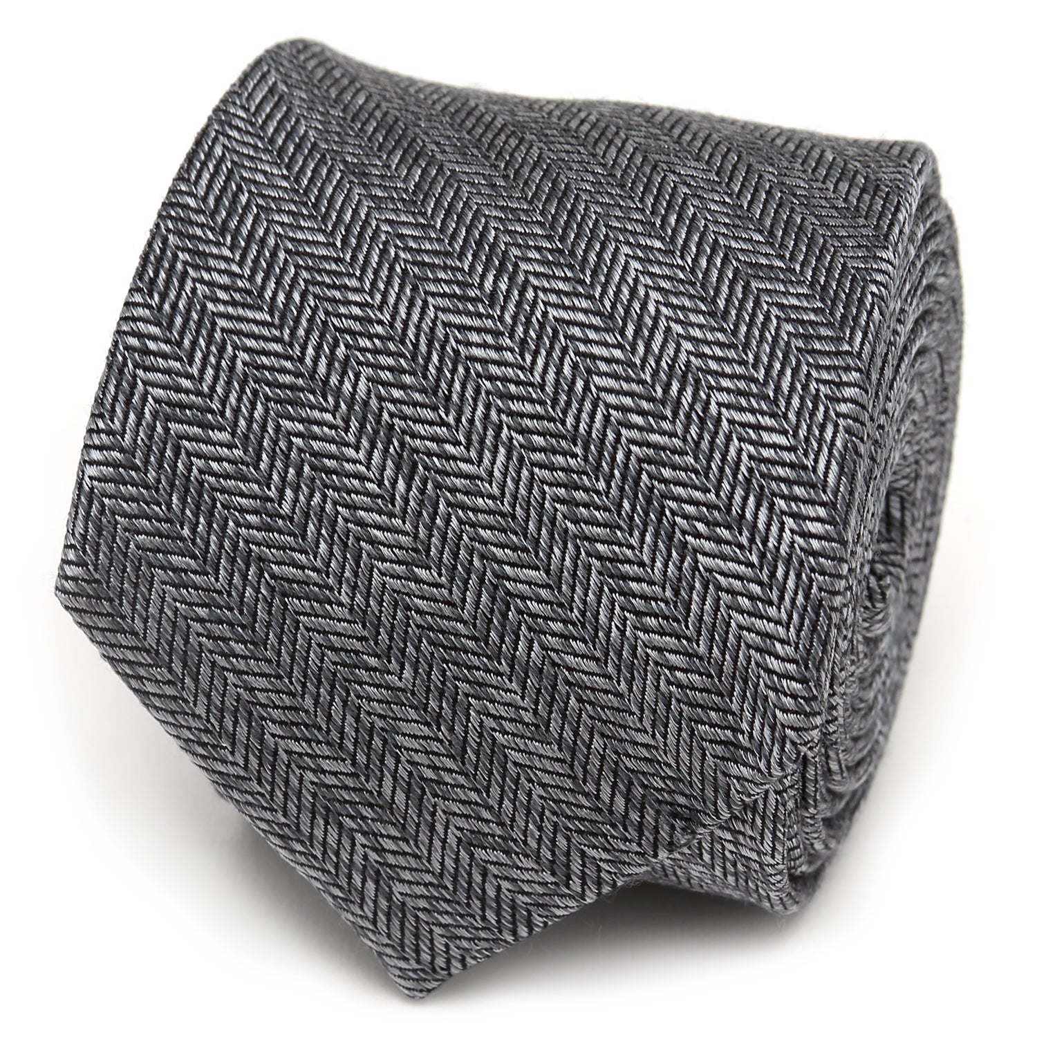  Cufflinks Herringbone Men's Tie - Default Title - Bonton