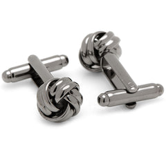 Gunmetal Knot Cufflinks