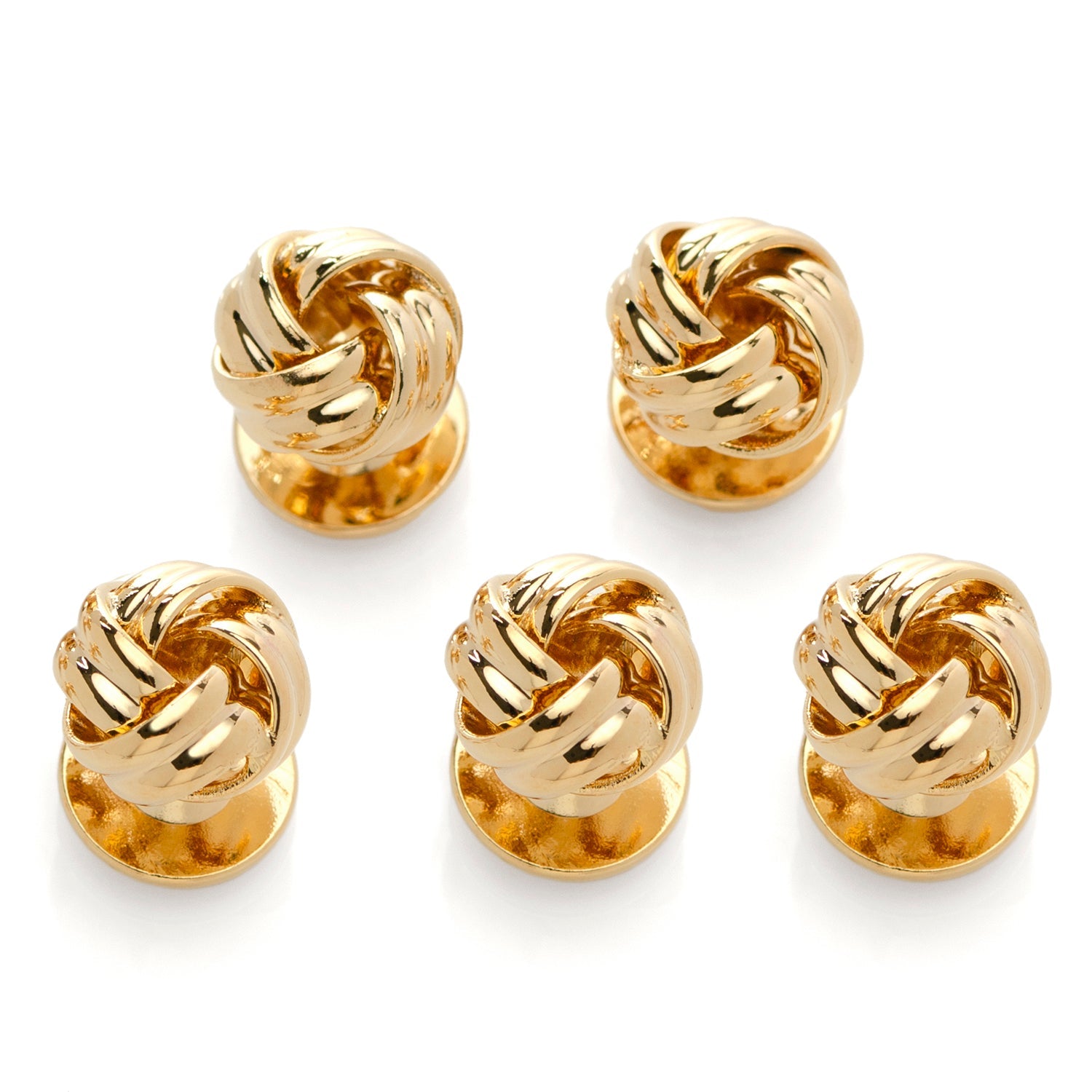  Cufflinks Gold Knot 5-Studs - Default Title - Bonton