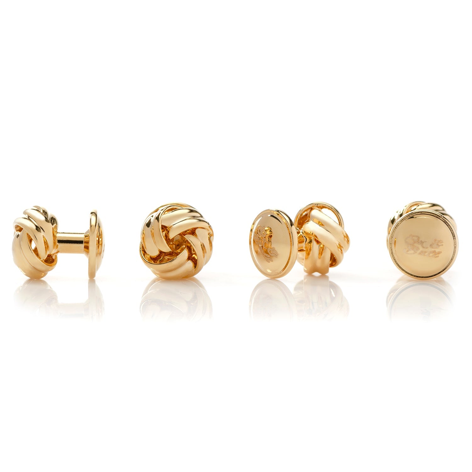  Cufflinks Gold Knot 5-Stud Set - Default Title - Bonton