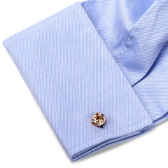 Rose Gold Knot Cufflinks