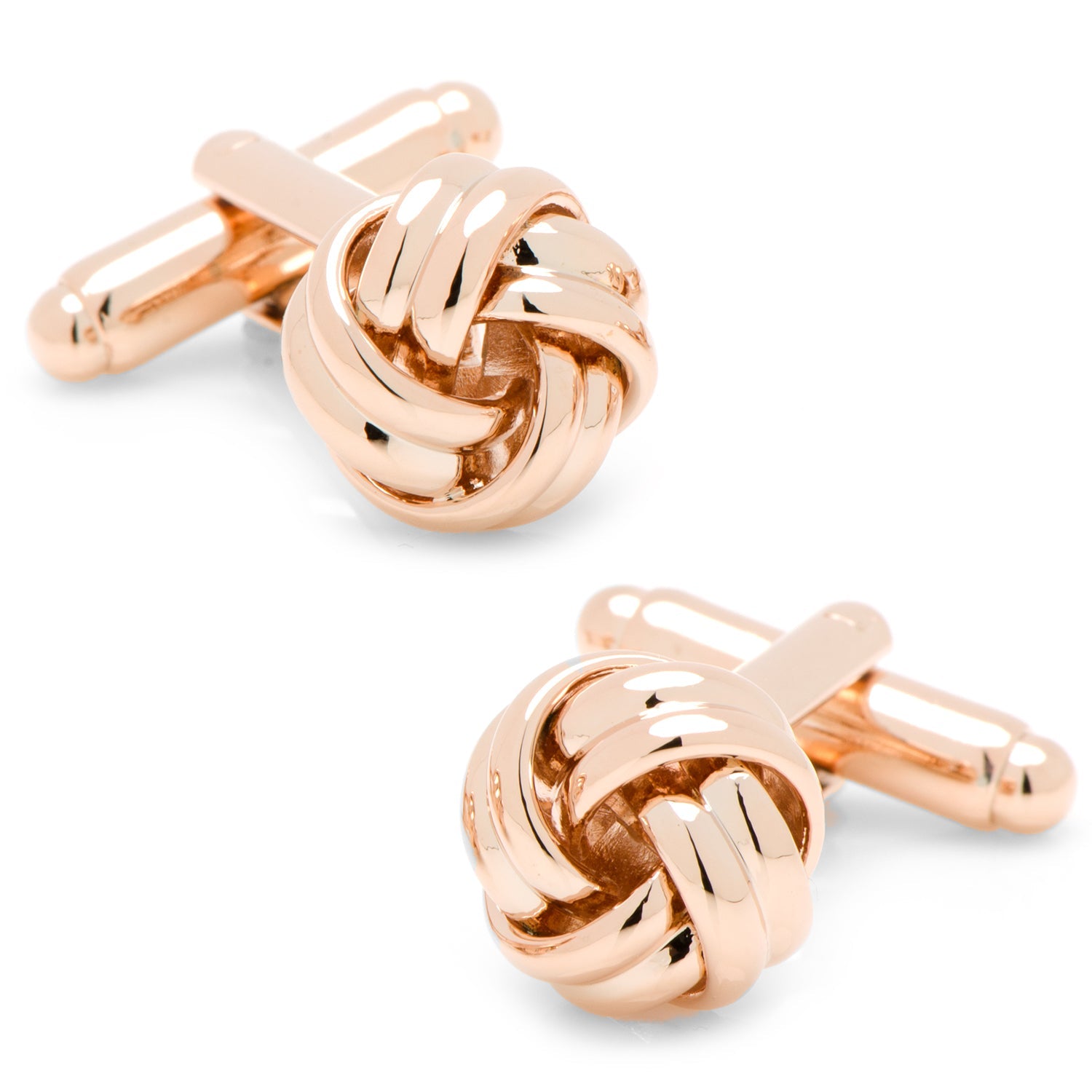  Cufflinks Rose Gold Knot Cufflinks - Default Title - Bonton