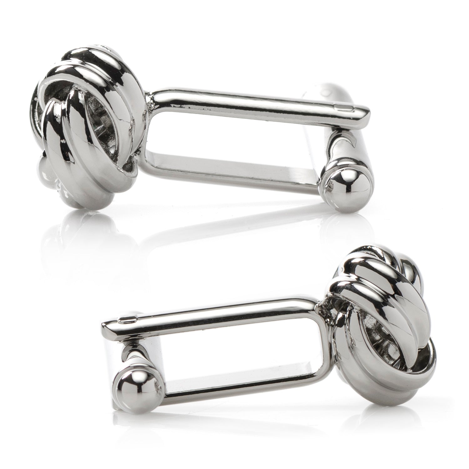  Cufflinks Silver Knot Cufflinks - Default Title - Bonton