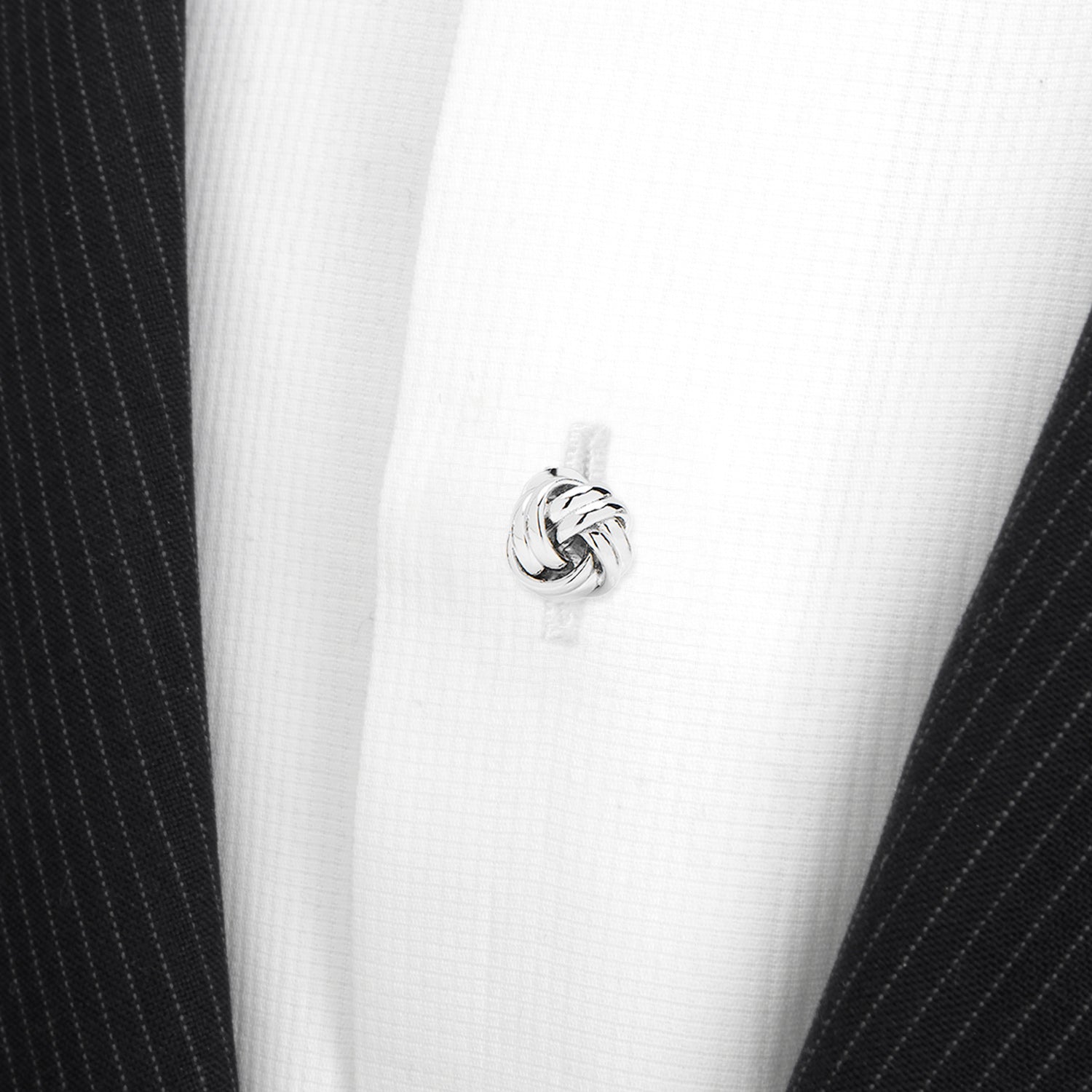  Cufflinks Silver Knot 5-Studs - Default Title - Bonton