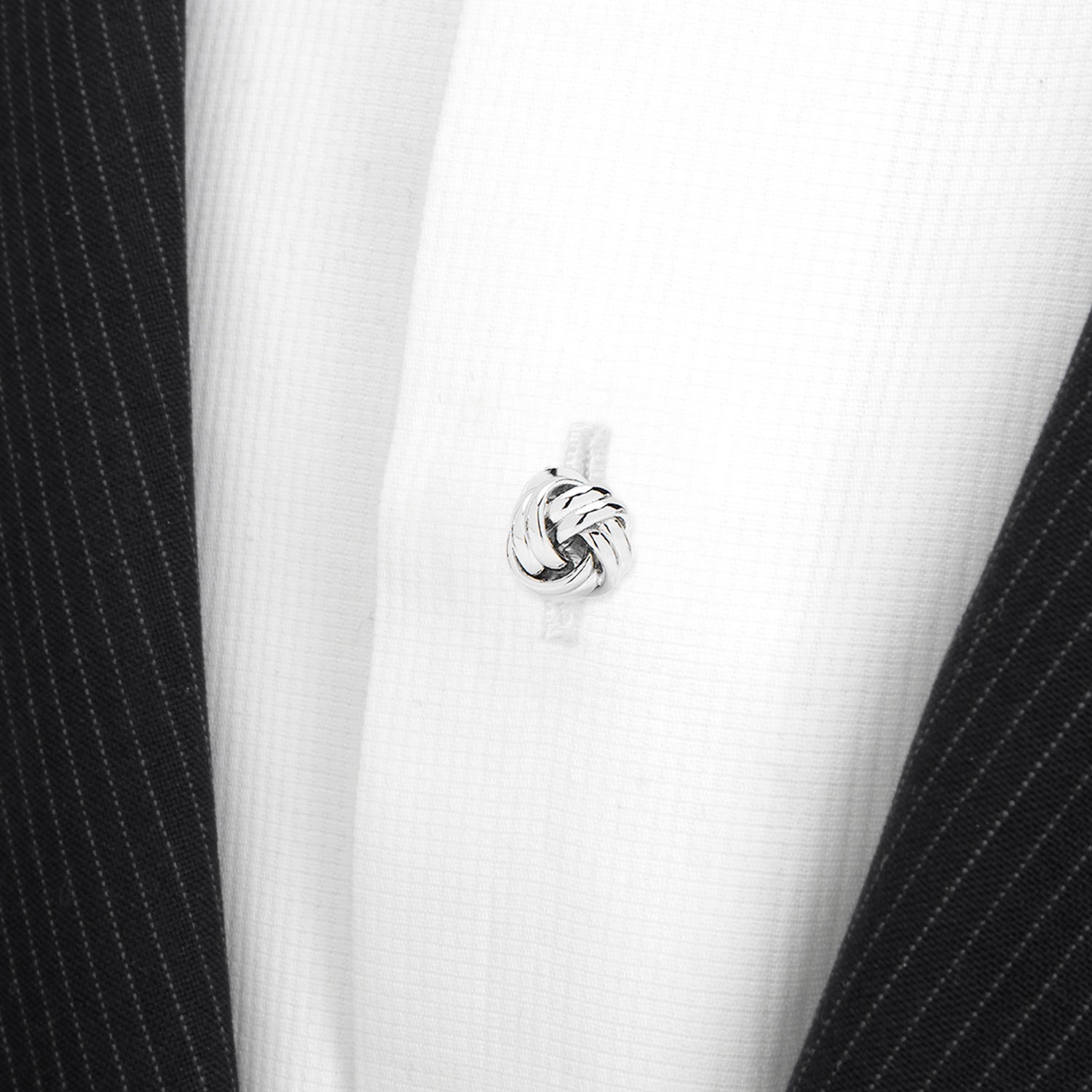  Cufflinks Silver Knot 5-Studs - Default Title - Bonton