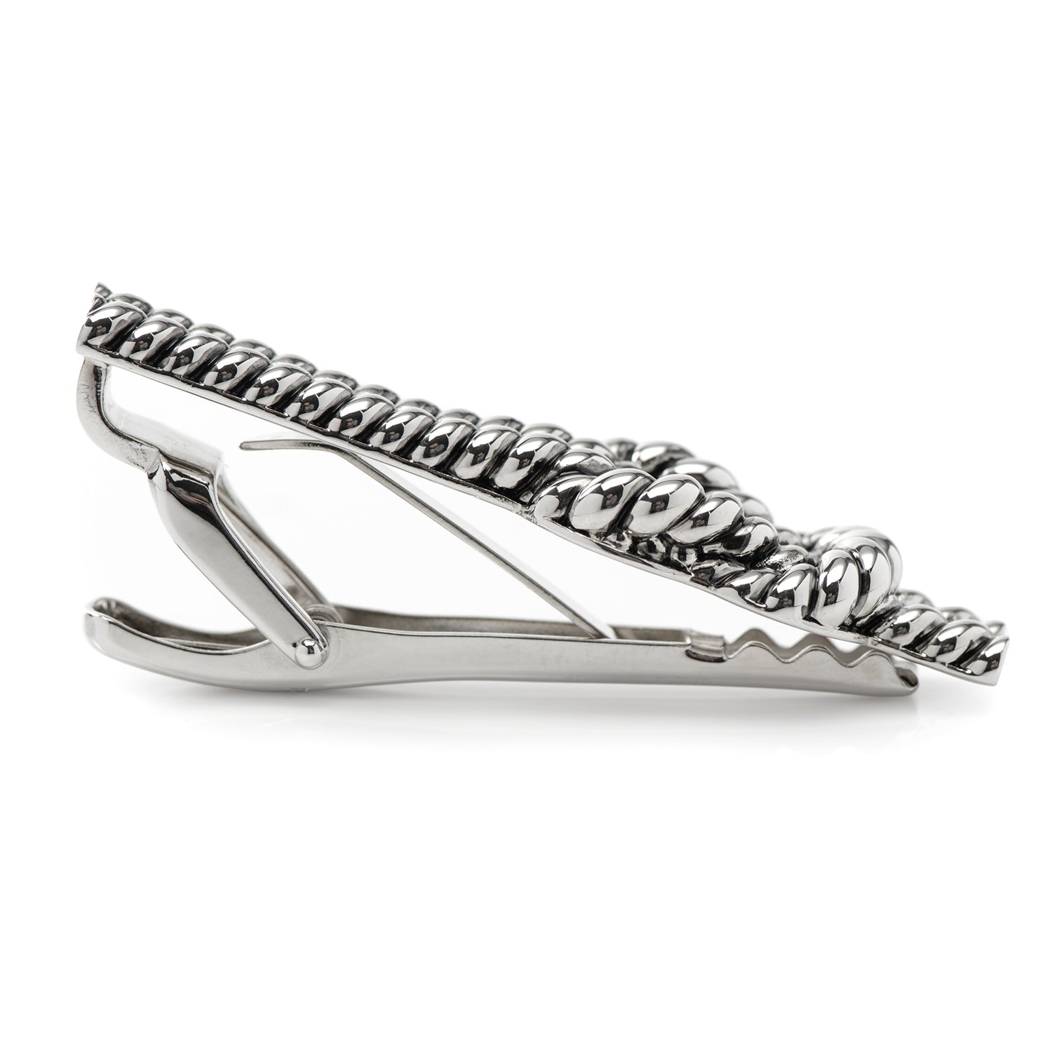  Cufflinks Silver Knot Rope Tie Clip - Default Title - Bonton