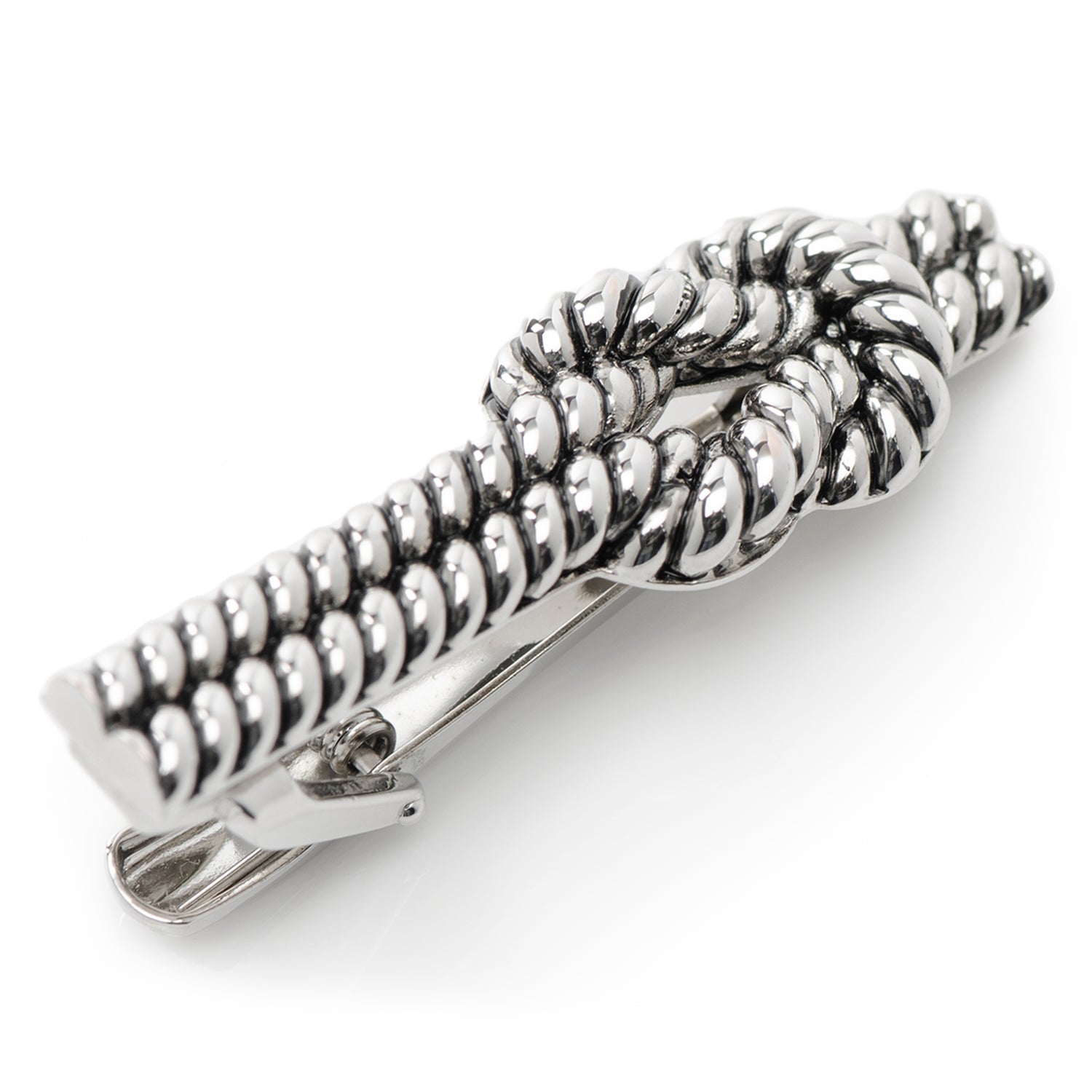  Cufflinks Silver Knot Rope Tie Clip - Default Title - Bonton