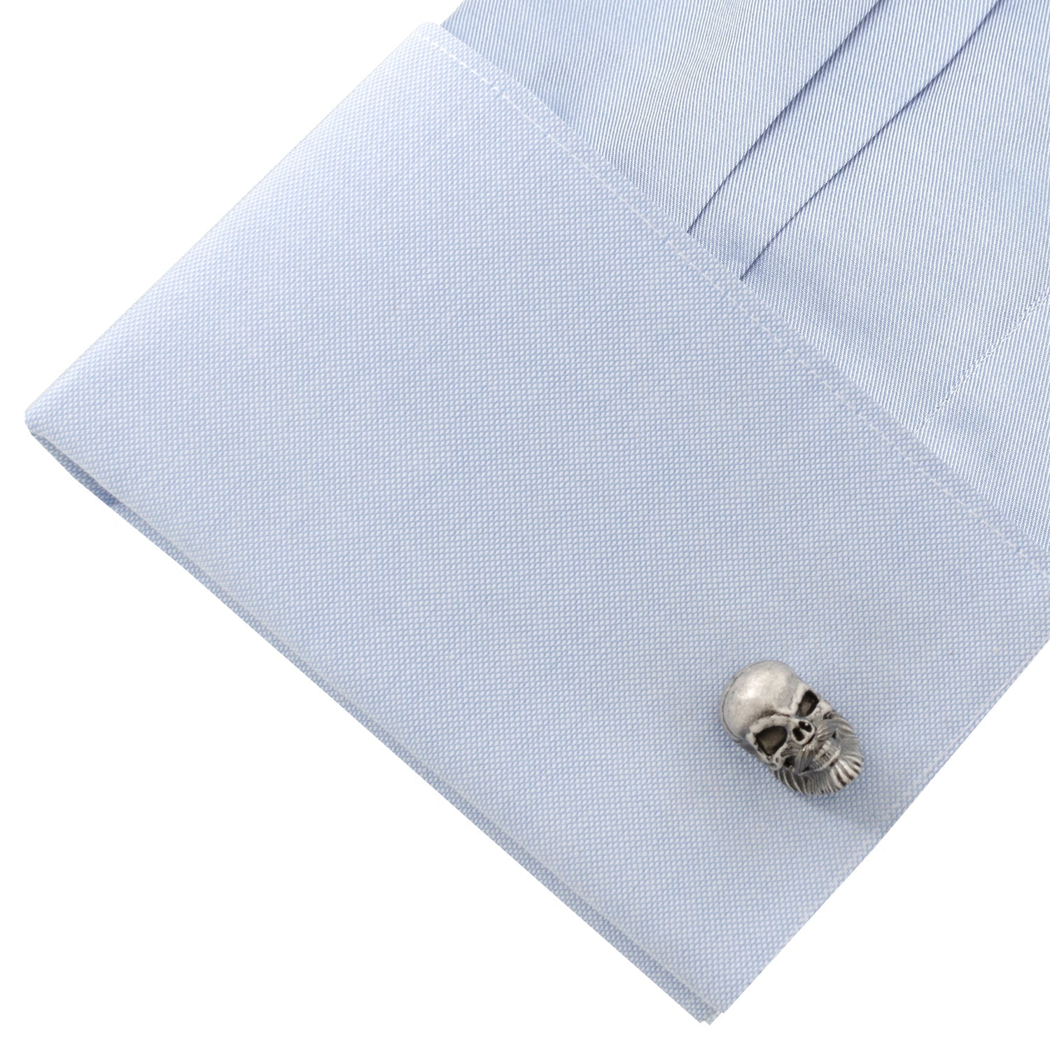  Cufflinks Stainless Steel Mustache Skull Cufflinks - Default Title - Bonton