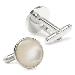 Silver and Mother of Pearl Cufflinks