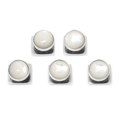 Silver and Mother of Pearl 5-Studs