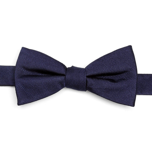 Navy Silk Bow Tie