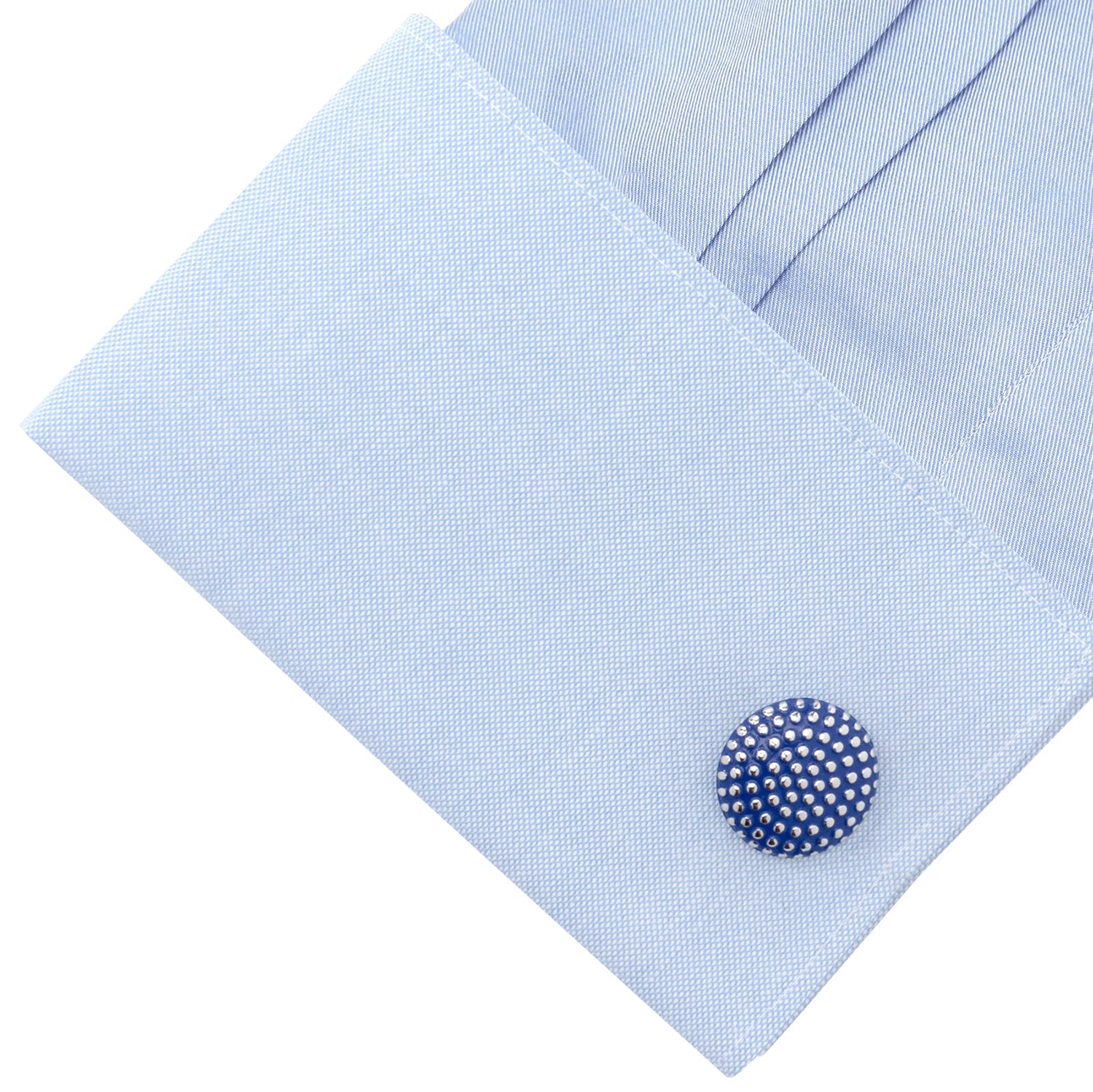  Cufflinks Navy Circle Dot Texture Cufflinks - Default Title - Bonton