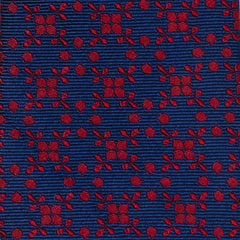 Navy/Red Patterned Men's Tie